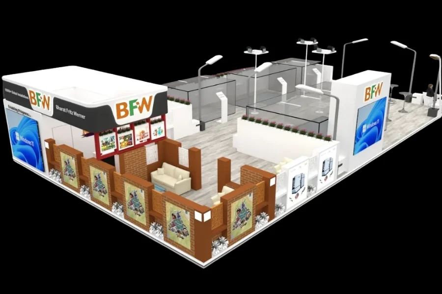 3D booth design at BFW