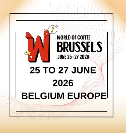 World of Coffee 2026 Booth Design | Exhibition Stall Fabricator