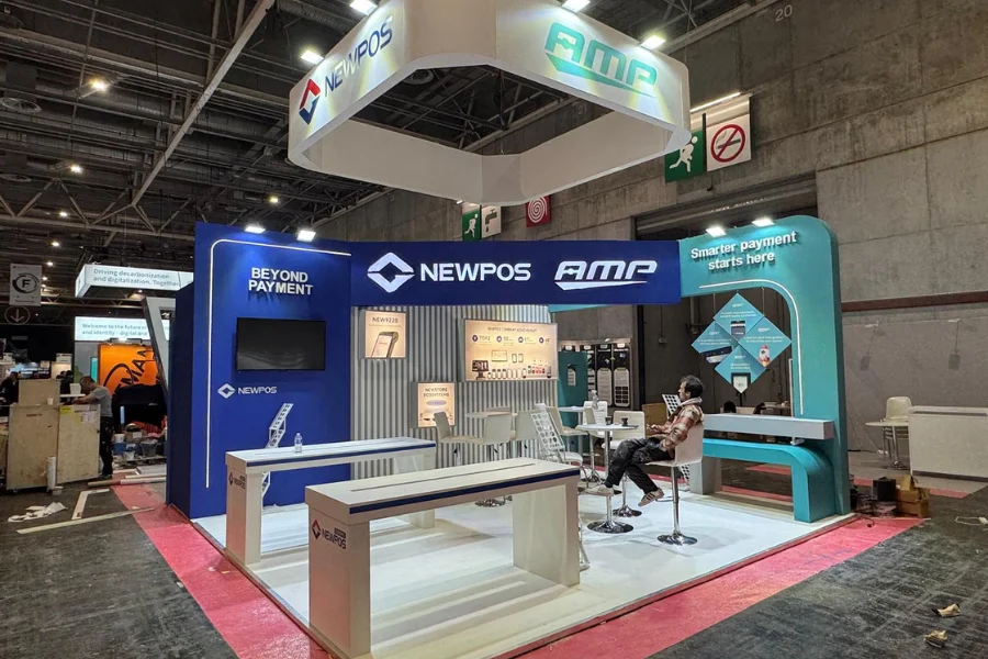 Newpos Amp Booth Design at TrusTech 2024