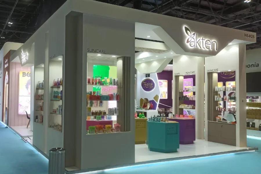 Akten Booth Design at Beautyworld Middle East 2024