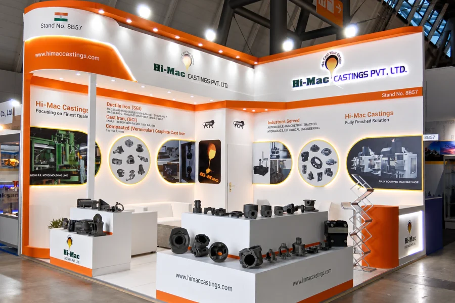 Hi-Mac Booth Design at CastForge Messe Stuttgart Germany
