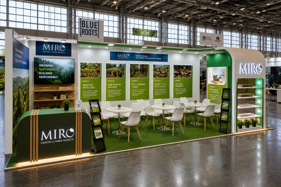 Miro Forestry Development Booth Design at Carrefour International Bois Nantes, France