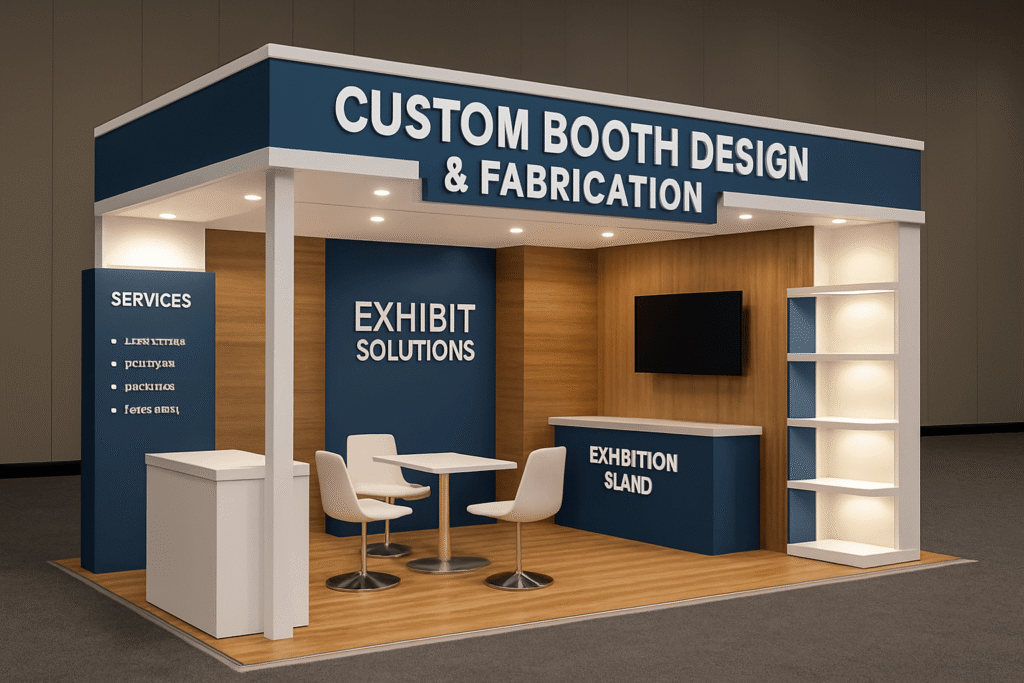 custom booth design services in Delhi